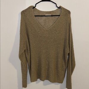 Beige Slouchy Surf Sweater